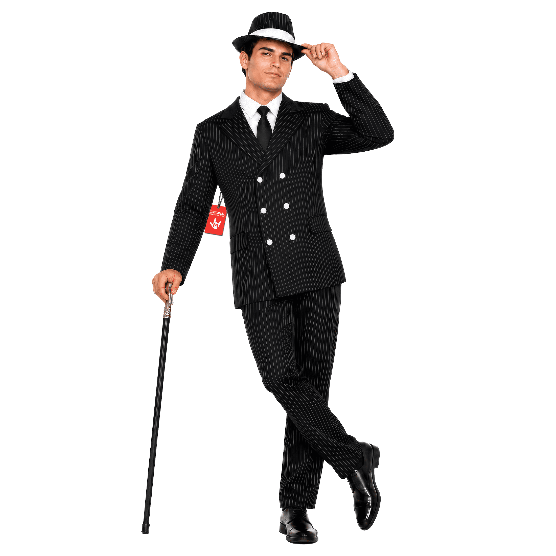 fun shack Gangster Costume Men - 1920s Roaring 20s Adult Gangster ...