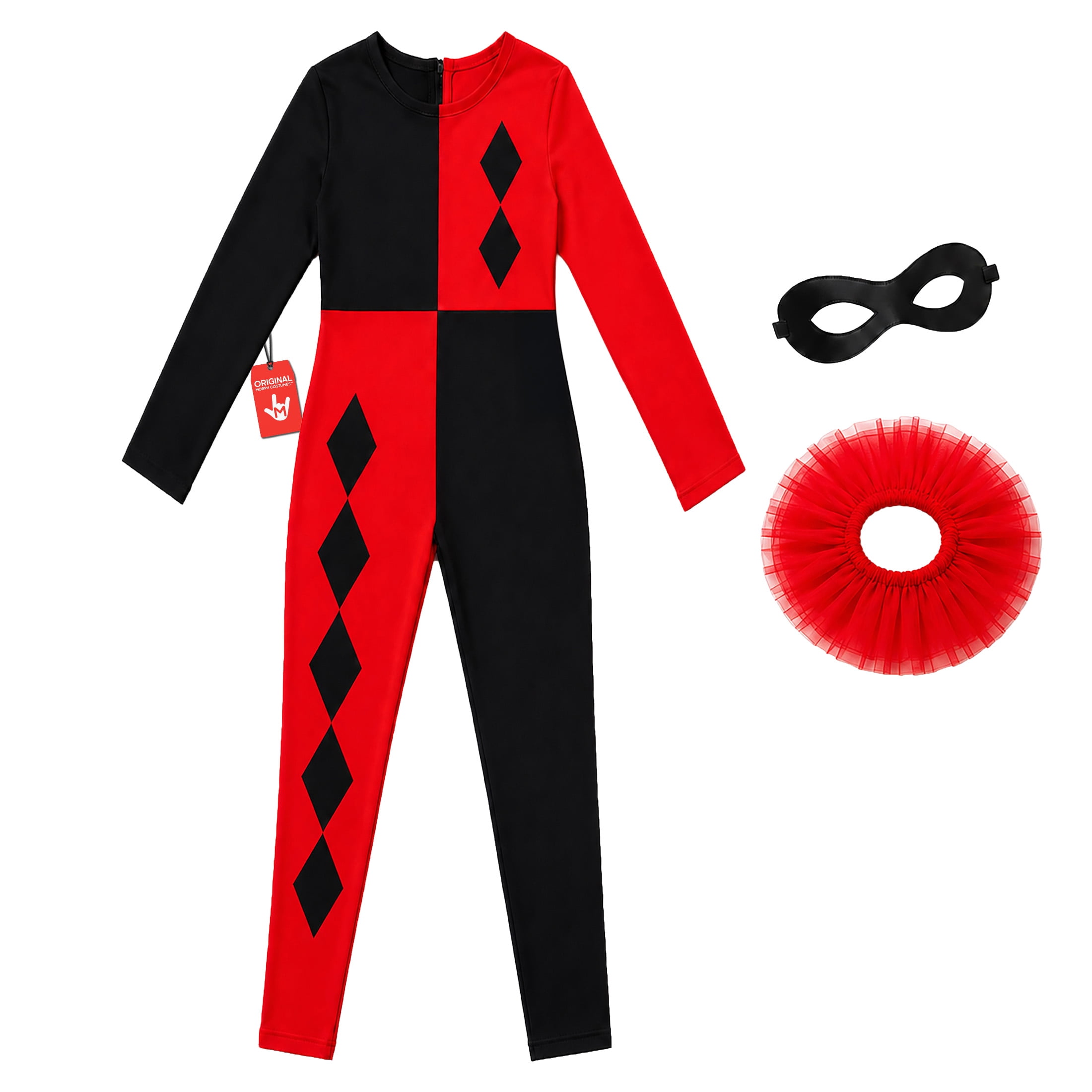 Fun Shack Adult Harlequin Costume - Women's Circus Clown Jester ...