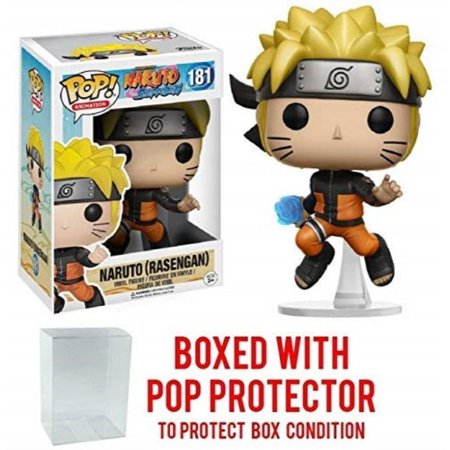 funko pop! anime: naruto shippuden - naruto rasengan #181 vinyl figure (bundled with pop box protector case)