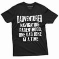 thumbnail image 1 of funny Dadventurer parenthood T-shirt Father's day Christmas Dad Father gifts Dad joke funny shirt (Medium Black), 1 of 7