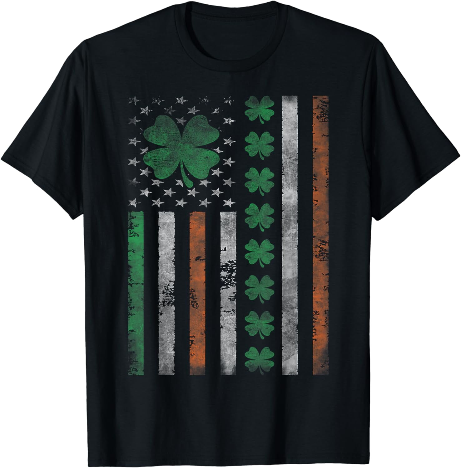 American Flag St Patricks Day T Shirt Vintage Irish Lucky T-Shirt American Flag St Patricks Day T Shirt Vintage Irish Lucky T-Shirt