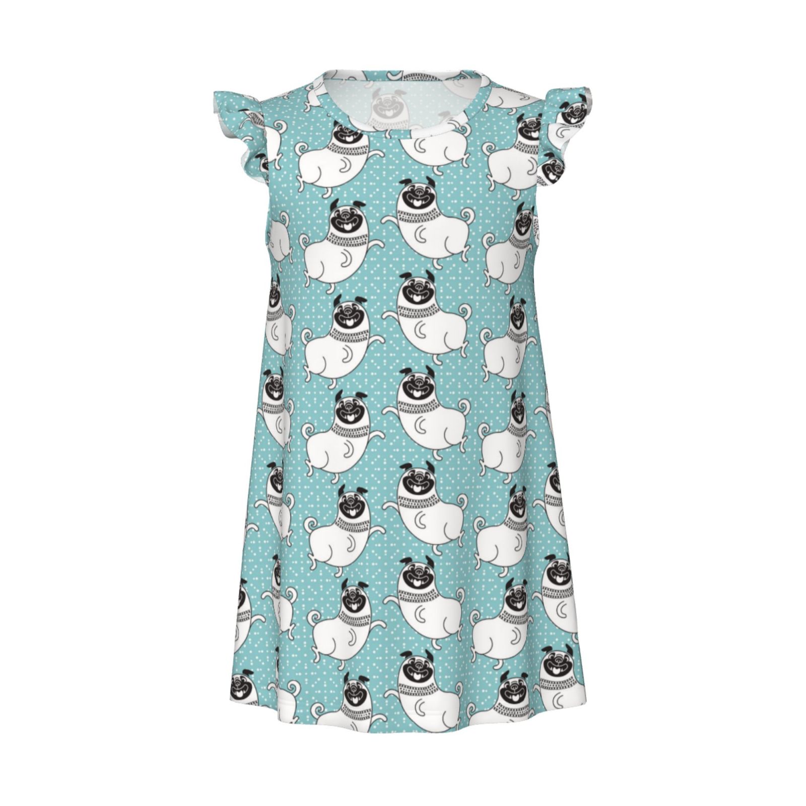 Women's Cotton Sleeveless Nightgown - Lightweight Sleep Dress, Light Blue, XX-Large