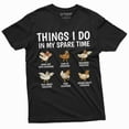 thumbnail image 1 of funny farming farmer tshirt things I do in my spare time chickens animal lover tee shirt (Small Black), 1 of 7