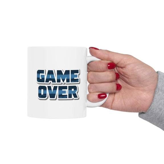 funny gamer mug game over coffee cup video game gift cH1Ristmas mug for him gaming lover cup geek humor drinkware