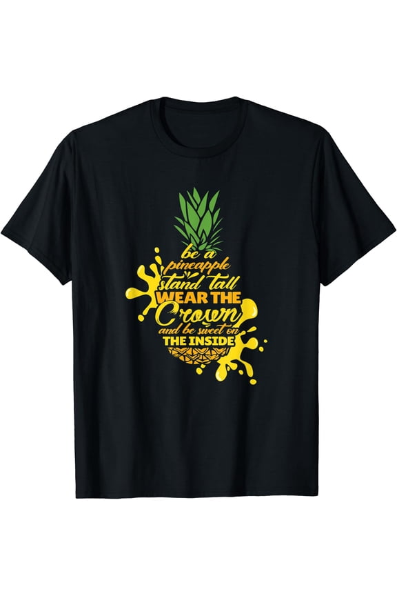 funny gift pineapple t shirt for men women Black X-Large