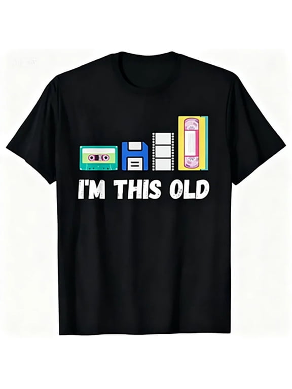 funny im this cassette floppy disk womens t shirt 70s graphic tees novelty gift mens t shirt
