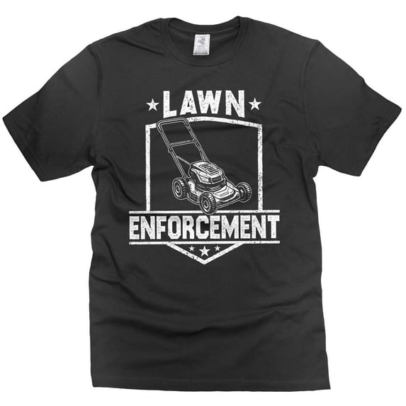 funny outdoors t-shirt for dad yardwork lawn care riding mower tee shirt dad grandpa husband (Small Black)