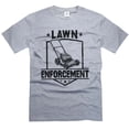 thumbnail image 1 of funny outdoors t-shirt for dad yardwork lawn care riding mower tee shirt dad grandpa husband (Small Grey), 1 of 6