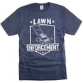 thumbnail image 1 of funny outdoors t-shirt for dad yardwork lawn care riding mower tee shirt dad grandpa husband (Small Navy Blue), 1 of 6