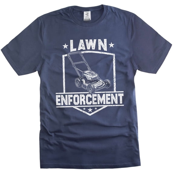 funny outdoors t-shirt for dad yardwork lawn care riding mower tee shirt dad grandpa husband (X-Large Navy Blue)