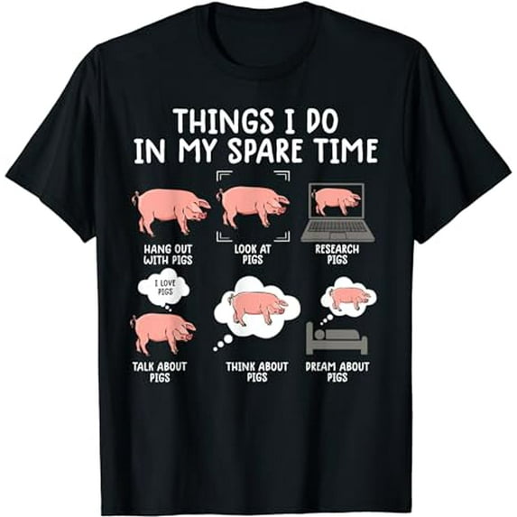 funny pig t shirts for men pig shirts for women pig tee farm T-Shirt
