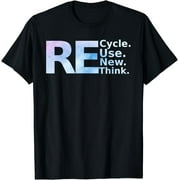 LILYDIYSHIRT funny simple recycling quote reuse renew rethink design T-Shirt