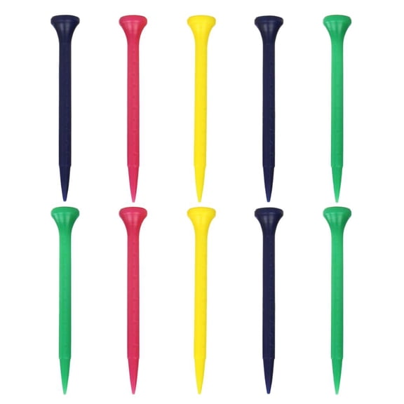 funtasica 10 Pieces Professional golf professional tees Plastic Cushion Shot Practice Tool - 80mm