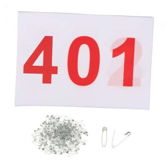 funtasica 100 Pieces Running Bibs Numbered Race Bibs 100 Numbers Athlete Race Numbers 401 to 500