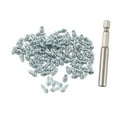 thumbnail image 1 of funtasica 100 Pieces Screw in Tire Studs Anti Slip Studs, Winter Carbide Screws Snow Spikes for Motorbikes, ATV, SUV, Cars, Boots 4x9mm, 1 of 8