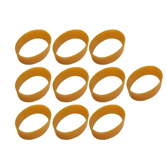 funtasica 10Pcs Battery Tie Down Strap Battery Fixed Strap Orange Battery Box Hold Down Lashing Strap Stretchable Elastic Shrink Band