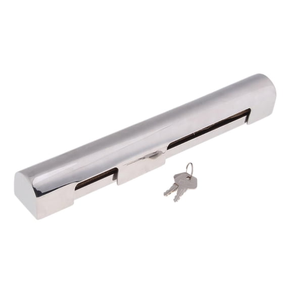 funtasica 12 inch 300mm Stainless Steel Outboard Heavy Duty, Brass Lock with Keys for Boat Marine Engine