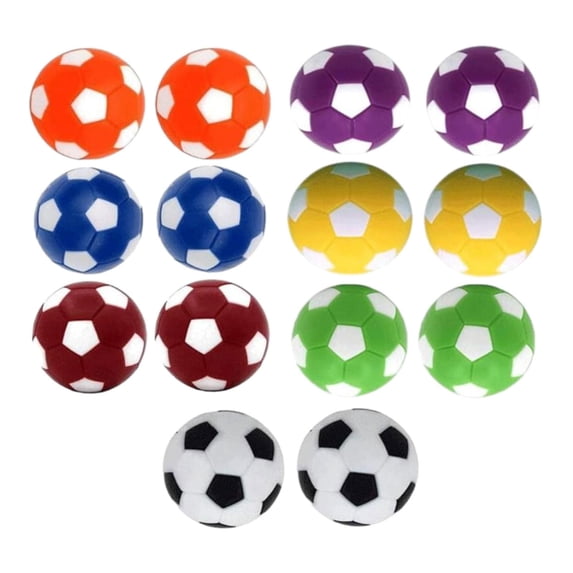 funtasica 14 Pieces Foosball Balls Table Top Soccer Balls for Kids Adults 1.42" 36mm Table Football Balls for Party Games Tabletop Game