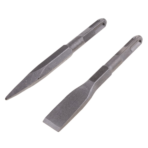 funtasica 14mm X 150mm Square Shank Point & Flat Rotary Electric Hammer Drill Bit For Woodworking Concrete Wall Rock