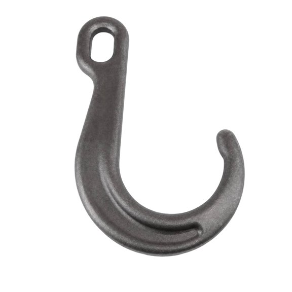 funtasica 2 Pack Alloy Steel J Hook Tow Chain Recovery Tool High Strength 8 Inch Short Hook for Wrecker and Automotive Repair