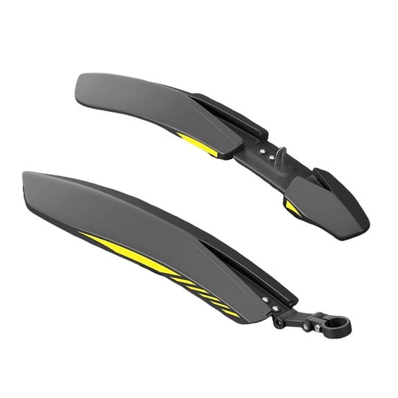 funtasica 2 Pieces Bike Mudguards Bicycle Front Rear Fenders Mud Guards Bike Mudflaps Spare Parts Made From PP Material Suitable for Gift Giving Outdoor Biking black yellow