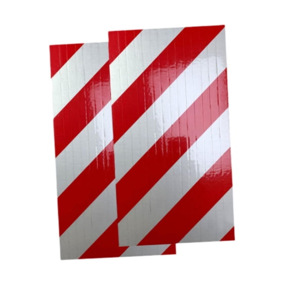 funtasica 2 Pieces Garage Wall Protector Foam Wall Corner Guard Garage Wall Corner Edge Garage Pole Padding Wall Guards EVA Material Reflective Stoppers Suitable for Home Warehouse 2 red white