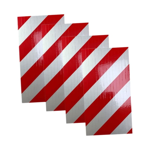 funtasica 2 Pieces Garage Wall Protector Foam Wall Corner Guard Garage Wall Corner Edge Garage Pole Padding Wall Guards EVA Material Reflective Stoppers Suitable for Home Warehouse 4 red white