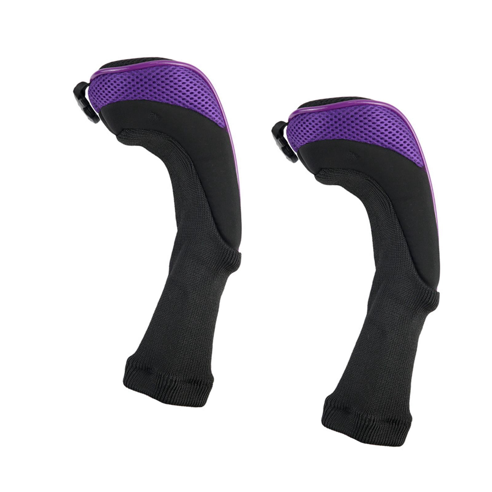 funtasica 2 Pieces Golf Hybrid Club Cover Club Headcovers Accessories Club Protector Sleeve Equipment Polyester Wear Resistant Anti Scratch Lightweight Design S Purple