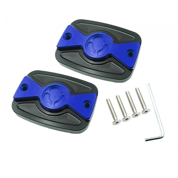 funtasica 2 Pieces Motorcycle Brake Fluid Tank Cap Cover for C400GT 2019-2023 Blue