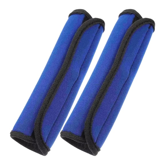 funtasica 2 Pieces Pull Up Bar Grips Neoprene Cushion Handle Covers Barbell Weightlifting Wraps Non Slip Pads for Better Grip Suitable for Gymnastic Training Ex Blue