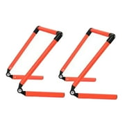 funtasica 2 Pieces Sports Agility Hurdles Speed  Hurdles Adjustable Angle Agility Speed  Training Equipment for Track And Field Athletes