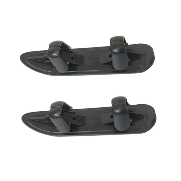 funtasica 2 Pieces Stroller Skis for Snow Outdoor Accessory Stable Versatile Skiing Attachment for Park Cycling Path Sidewalks Activity