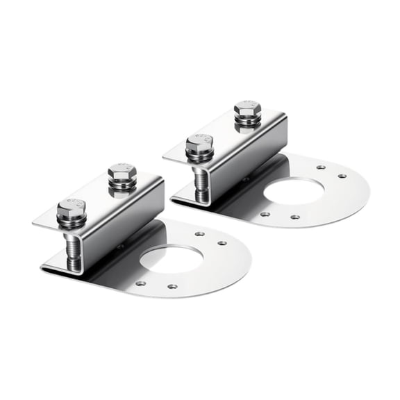 funtasica 2 Pieces Watermelon Light Bracket Stainless Steel Clamp on Mount Lamp Support Pre Drilled Holes Easy Installation Suitable for Trucks Pickups Trailers