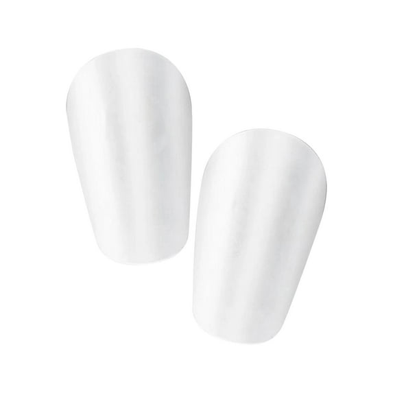 funtasica 2Pcs Mini Soccer Shin Guards Protection Gear Shin Pads Compact Protective Soccer Equipment Football Shin Guards for Boys Kids S White 10cmx6cm
