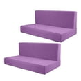 thumbnail image 1 of funtasica 2Pcs RV Seat Covers Camper Cushion Covers Easy Fitted Comfort Camper Cushion Slipcovers Sofa Furniture Protector for Trailers violet, 1 of 8