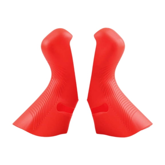 funtasica 2x Road Shifter Cover, Bike Brake Handle Cover, Hand Shifter Covers, Silicone Bike Brake Levers Hoods for R5 R7 R9 RX Red