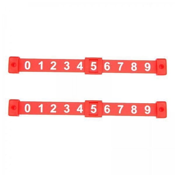 funtasica 2x2Pcs Foosball Score Counter Kids Foosball Counters Foosball Table Scoreboard Red