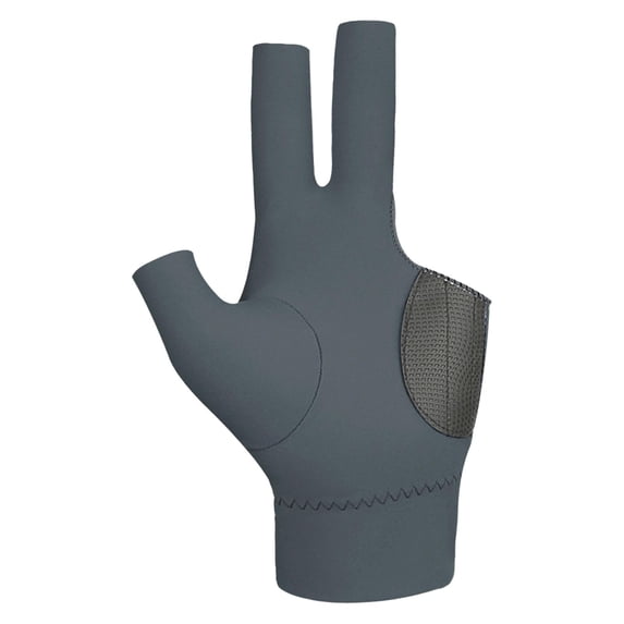 funtasica 3 Finger Billiard Glove, Pool Cue Glove for Women, Professional Snooker Cue Sports Glove for Playing Training Billiards Fitness Grey and Left
