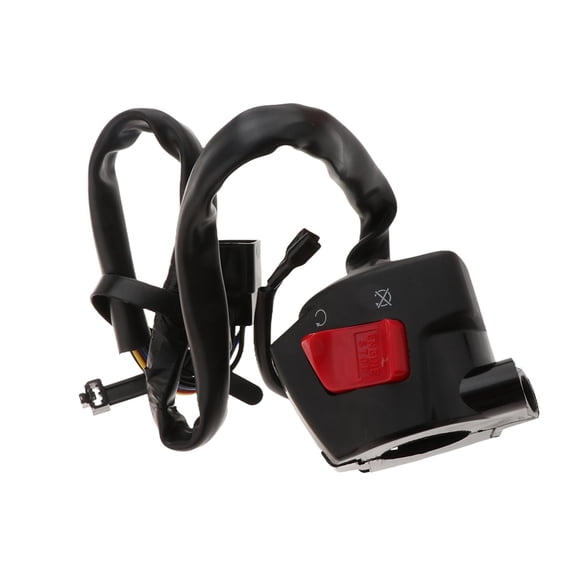 funtasica 35013-mbw-a12 Start Stop Kill Switch Sturdy Black Simple Installation Attachment Motorcycle Control Switch for CBR600F4i