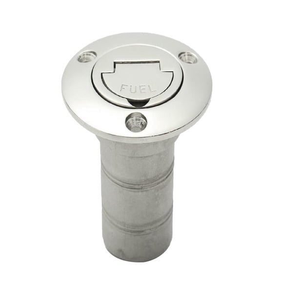 funtasica  38mm Stainless Steel Filler Neck Fuel Deck Filler With Tank For Boat, Yacht, Caravan, Tractor Tank