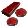 thumbnail image 1 of funtasica 3x Motorcycle Night Reflector Replaces Spare Parts Reflective Warning Reflector Light Reflective Strip for Truck Trailer Red, 1 of 8