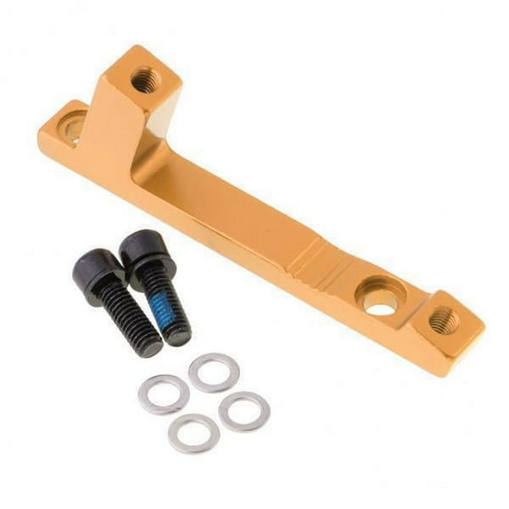 funtasica 3x102mm Front & Rear Disc Brake Mount Adaptor 160 to 180mm Golden 3 Pcs
