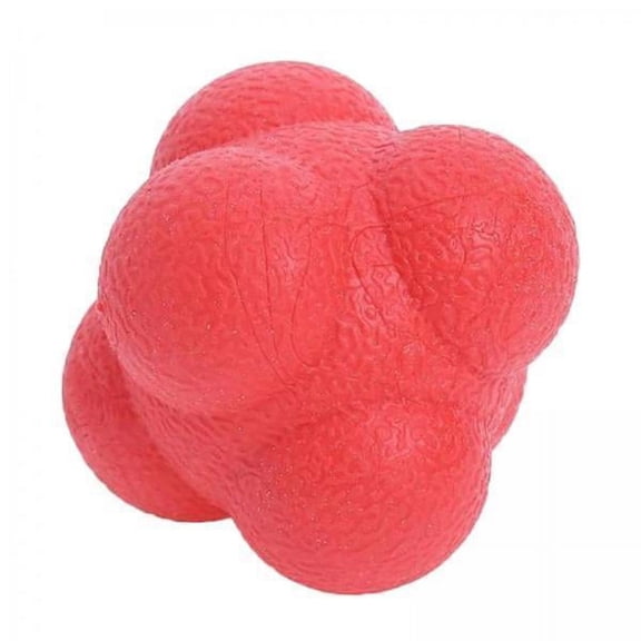 funtasica 3xCoordination Agility Hexagonal Tennis Fitness Reaction Ball Red 3 Pcs