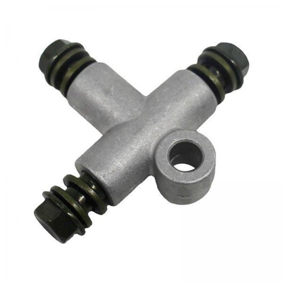 funtasica 3xTee Coupling Tee Connector Brake System for Motorbike Tractor Bike