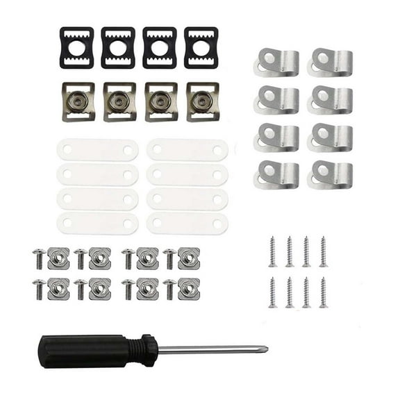 funtasica 49 Football Repair Kit,Screwdriver Hockey Repair Screw Nuts R Clips Buckles for Baseball Softball
