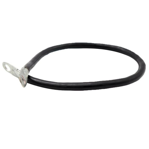 funtasica 5 AWG Pure Copper Negative Battery Ground Cable Wire Terminal Replacement For Solar, Inverter, RV, Auto, Marine Car, Boat (Black)
