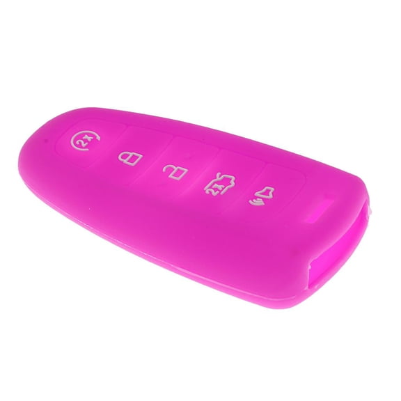 funtasica 5 Button Silicone Keyless Entry Remote Car Key Protector Case Cover for purple