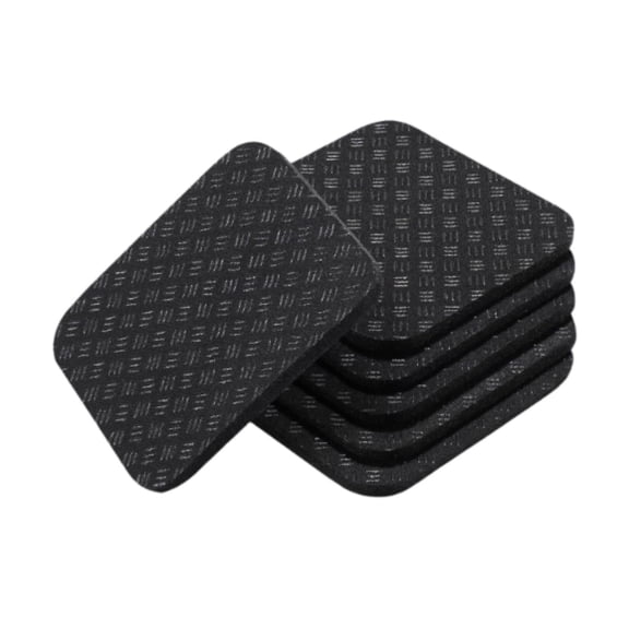 funtasica 6 Pieces s Mat Trainer Pad Shock Absorption Thickened Protects Hardwood Floors Carpets 3.94" x 3.94" Treadmills Mat