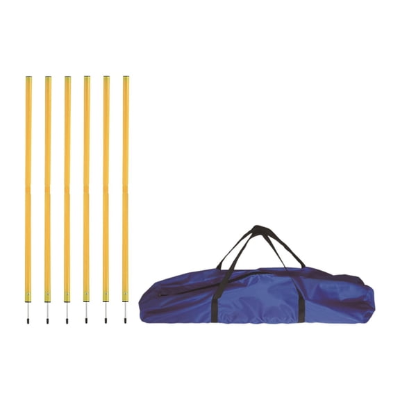 funtasica 6Pcs Football Agility Training Poles Adjustable Soccer Agility Pole for Football