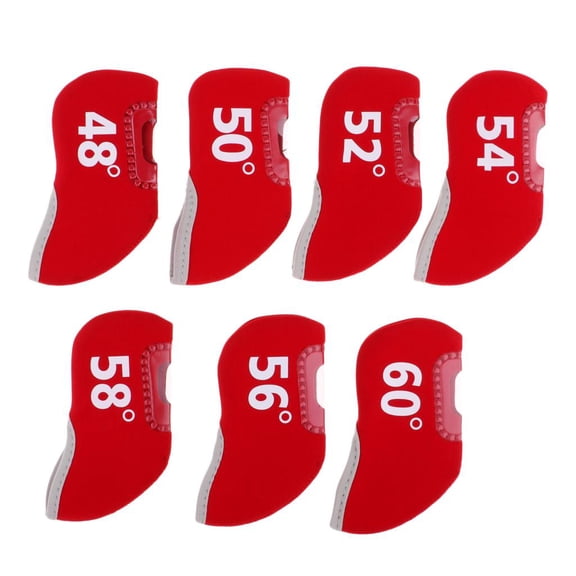 funtasica 7pcs Golf Golf Club Public Putter Beam cover and case Box Replacement Accessories - Red, 11.5x5.5cm